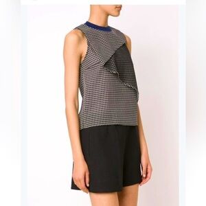 Carven Mixed Media Sleeveless Sheath Dress Size 34 ( US XS)